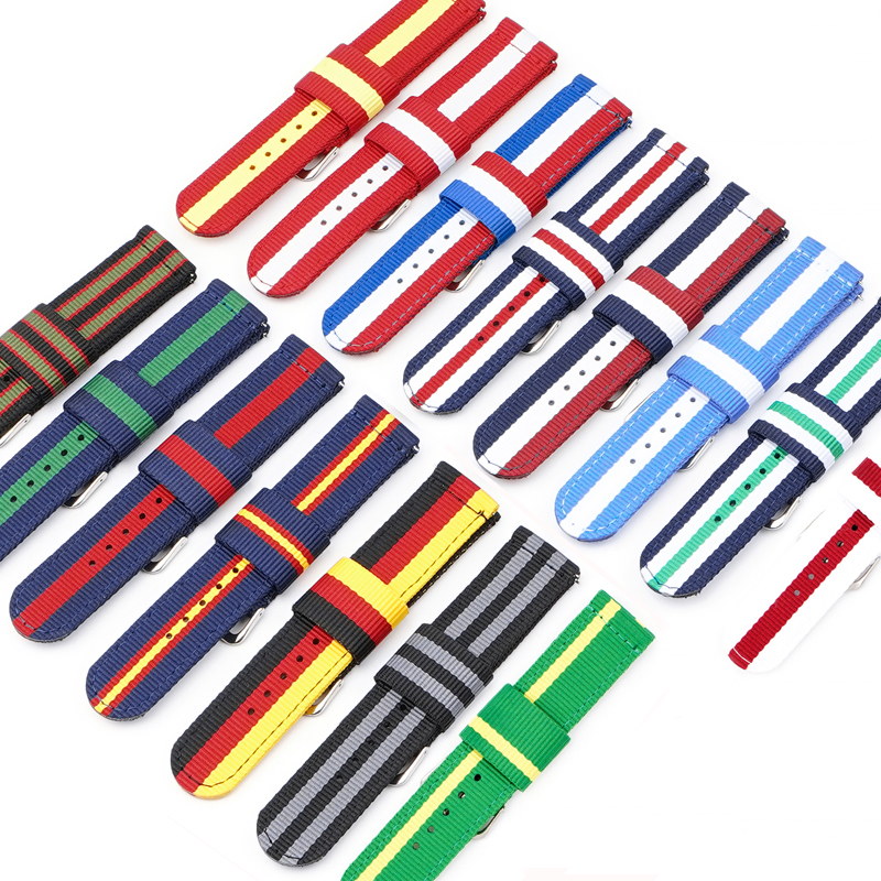 Canvas Strap Watch - Nylon Watch Strap 20mm 22mm Quick
