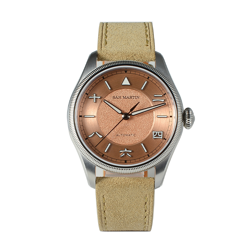 San Martin Men Automatic Watch - Leather Strap Quick Release บทวิจารณ์และราคา
