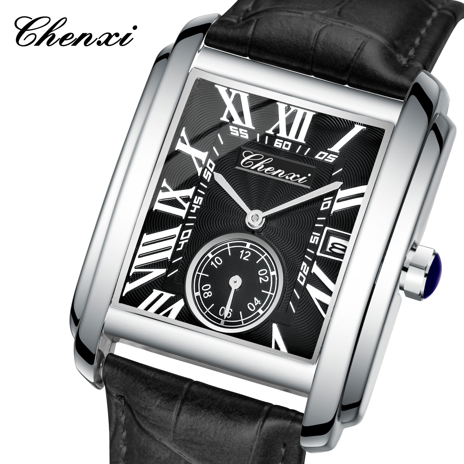 Chenxi 8216 New Fashion Boy Cl - Leather Watch Band Men บทวิจารณ์และราคา