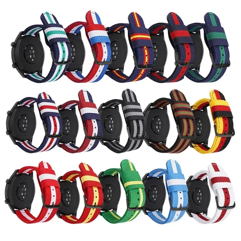Nylon Watch Strap 20mm 22mm Qu - Canvas Strap Watch บทวิจารณ์และราคา