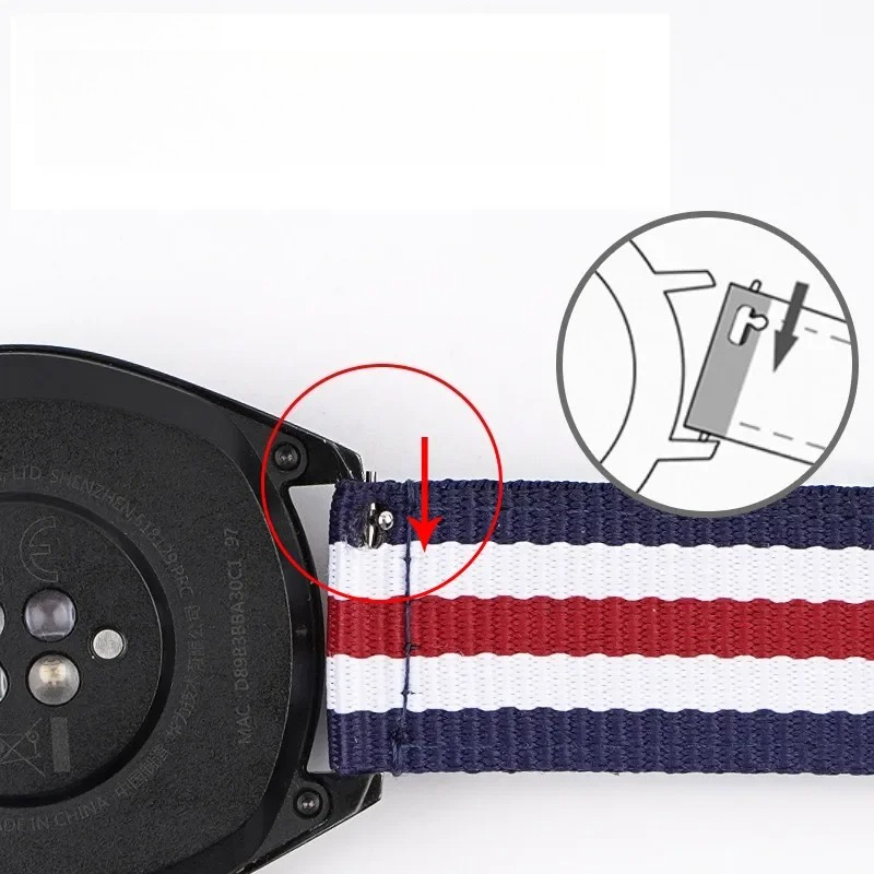 Nylon Watch Strap 20mm 22mm Qu - Canvas Strap Watch บทวิจารณ์และราคา