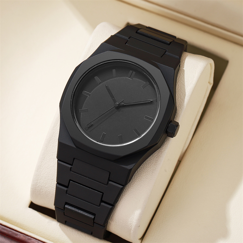 Men's Fashion Simple Black Lar - Butterfly Clasp Deployant บทวิจารณ์และราคา