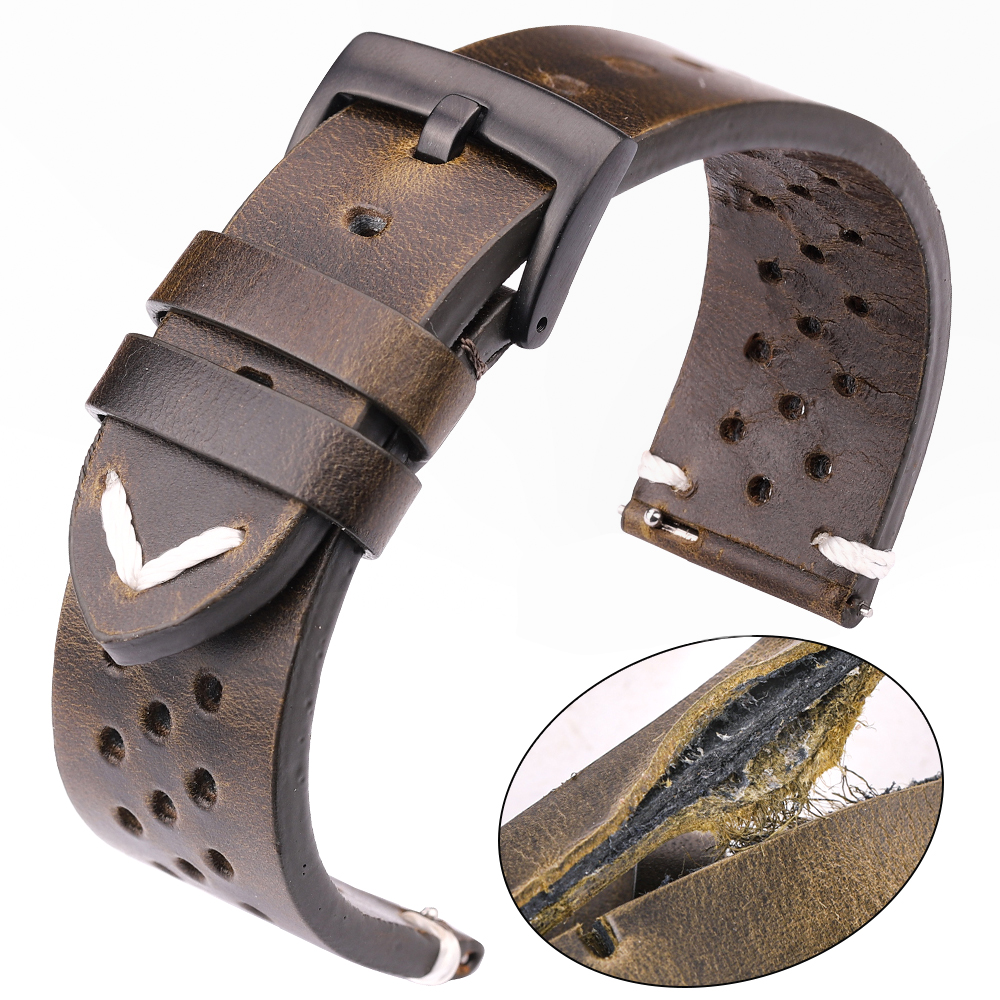 Breathable Genuine Leather Qui - Nato Strap Nylon บทวิจารณ์และราคา