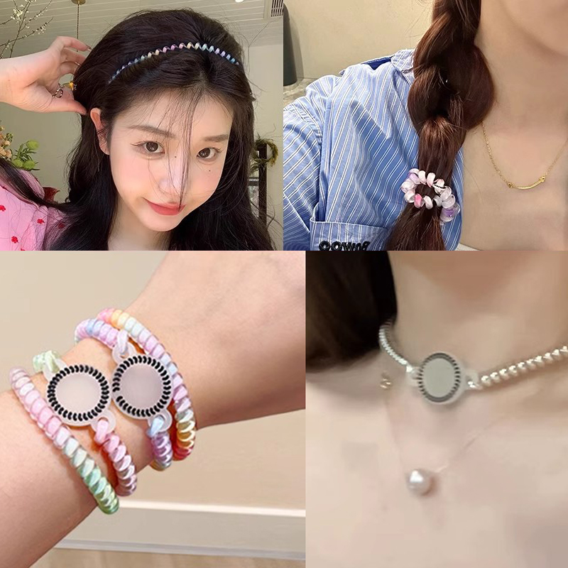 Elastic Fashion Telephone Line - Silicone Band Women บทวิจารณ์และราคา