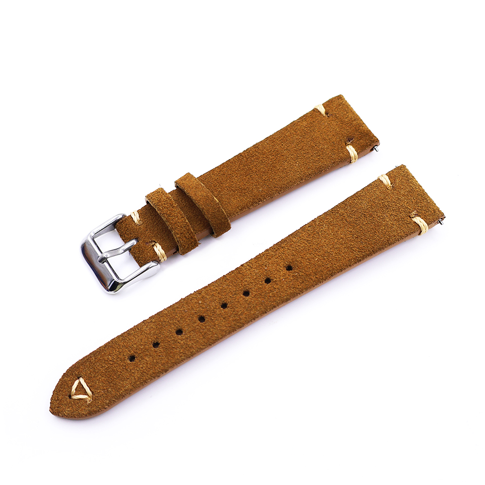 Suede Leather Watch Strap 20mm - Suede Strap Watch บทวิจารณ์และราคา