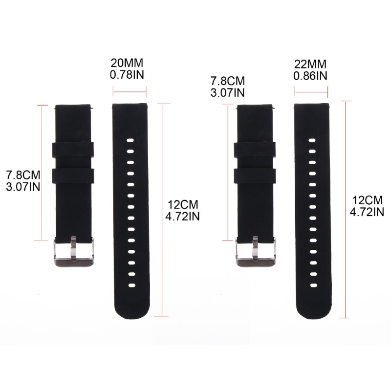 Silicone Strap 20/22mm Soft Qu - Silicone Watch Band 22Mm บทวิจารณ์และราคา