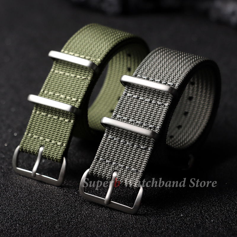 18mm 19mm 20mm 22mm New Ribbed - Canvas Strap Watch บทวิจารณ์และราคา