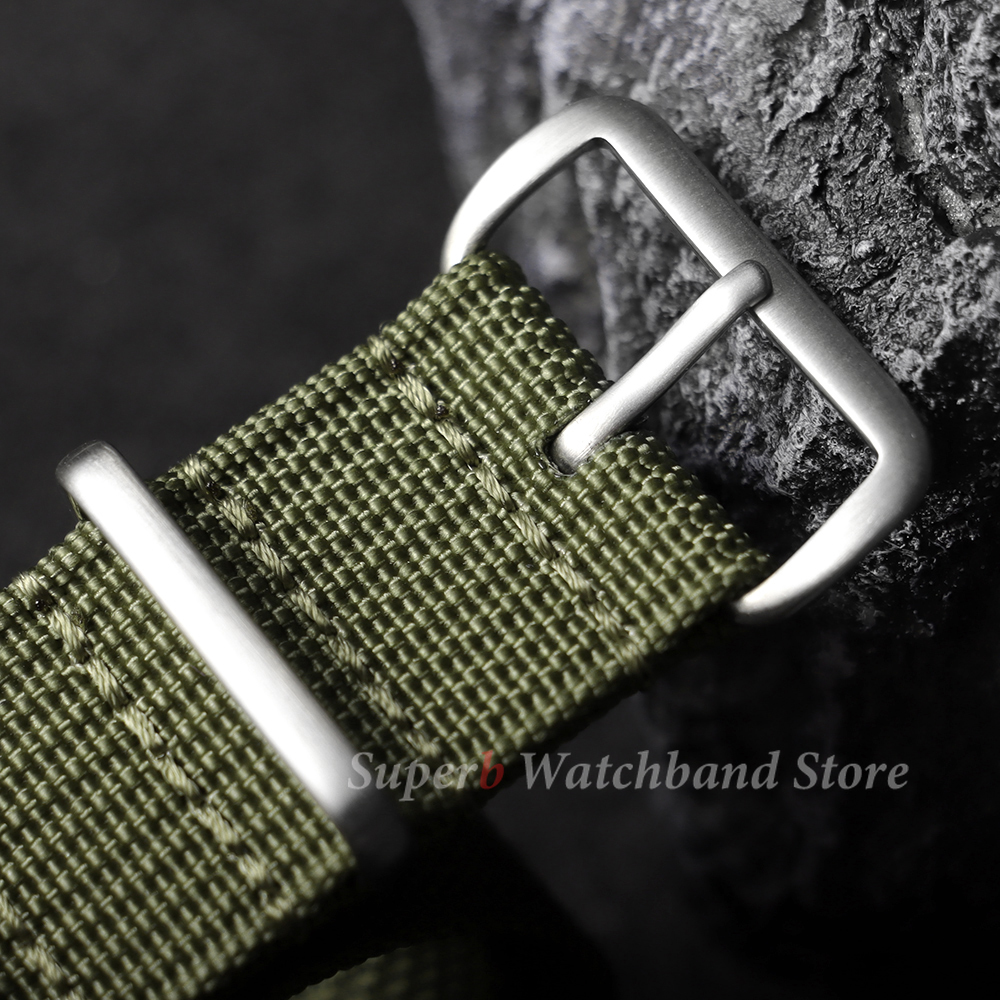 18mm 19mm 20mm 22mm New Ribbed - Canvas Strap Watch บทวิจารณ์และราคา
