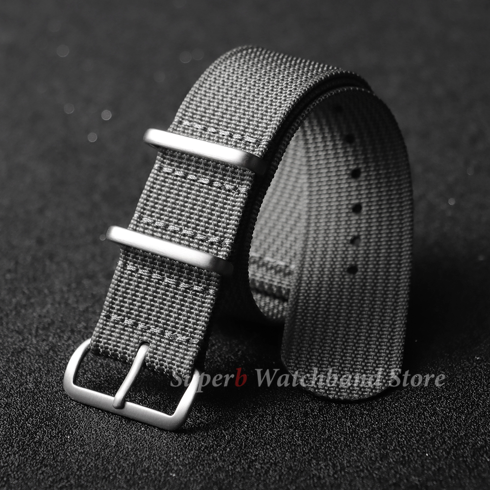 18mm 19mm 20mm 22mm New Ribbed - Canvas Strap Watch บทวิจารณ์และราคา