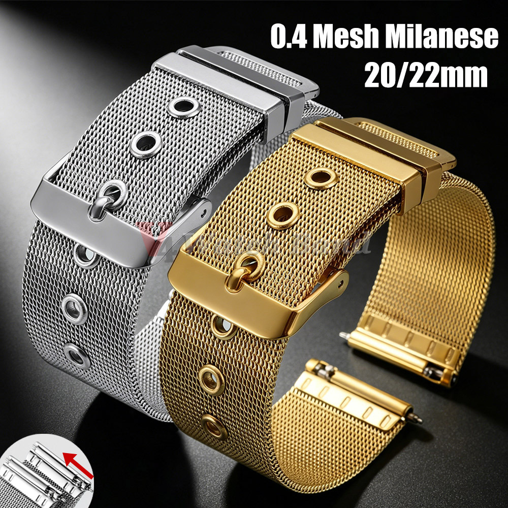 0.4 Mesh Milanese Strap Stainl - Mesh Strap Metal บทวิจารณ์และราคา