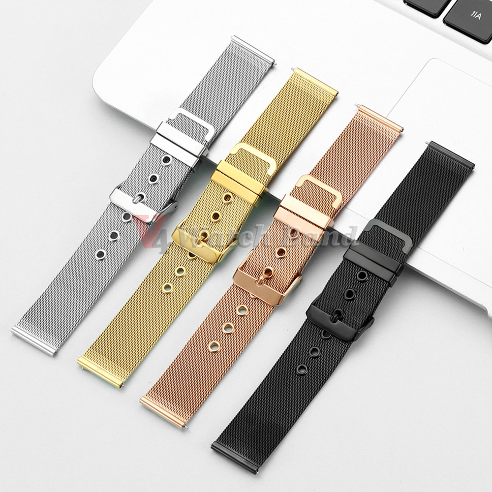 0.4 Mesh Milanese Strap Stainl - Mesh Strap Metal บทวิจารณ์และราคา