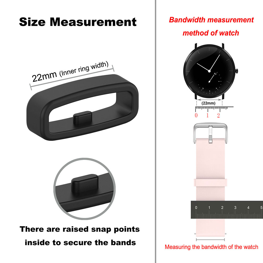 18 20 22mm Watch Band Ring Rub - Silicone Watch Band 22Mm บทวิจารณ์และราคา
