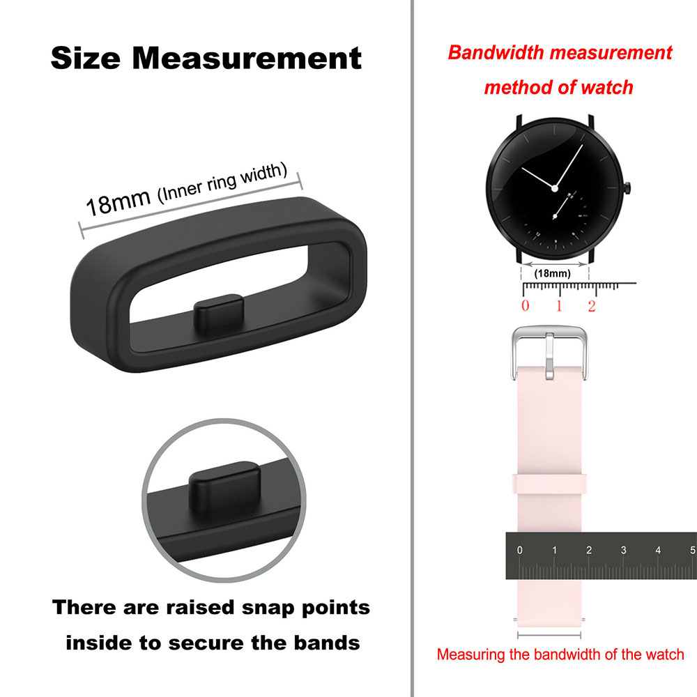 18 20 22mm Watch Band Ring Rub - Silicone Watch Band 22Mm บทวิจารณ์และราคา