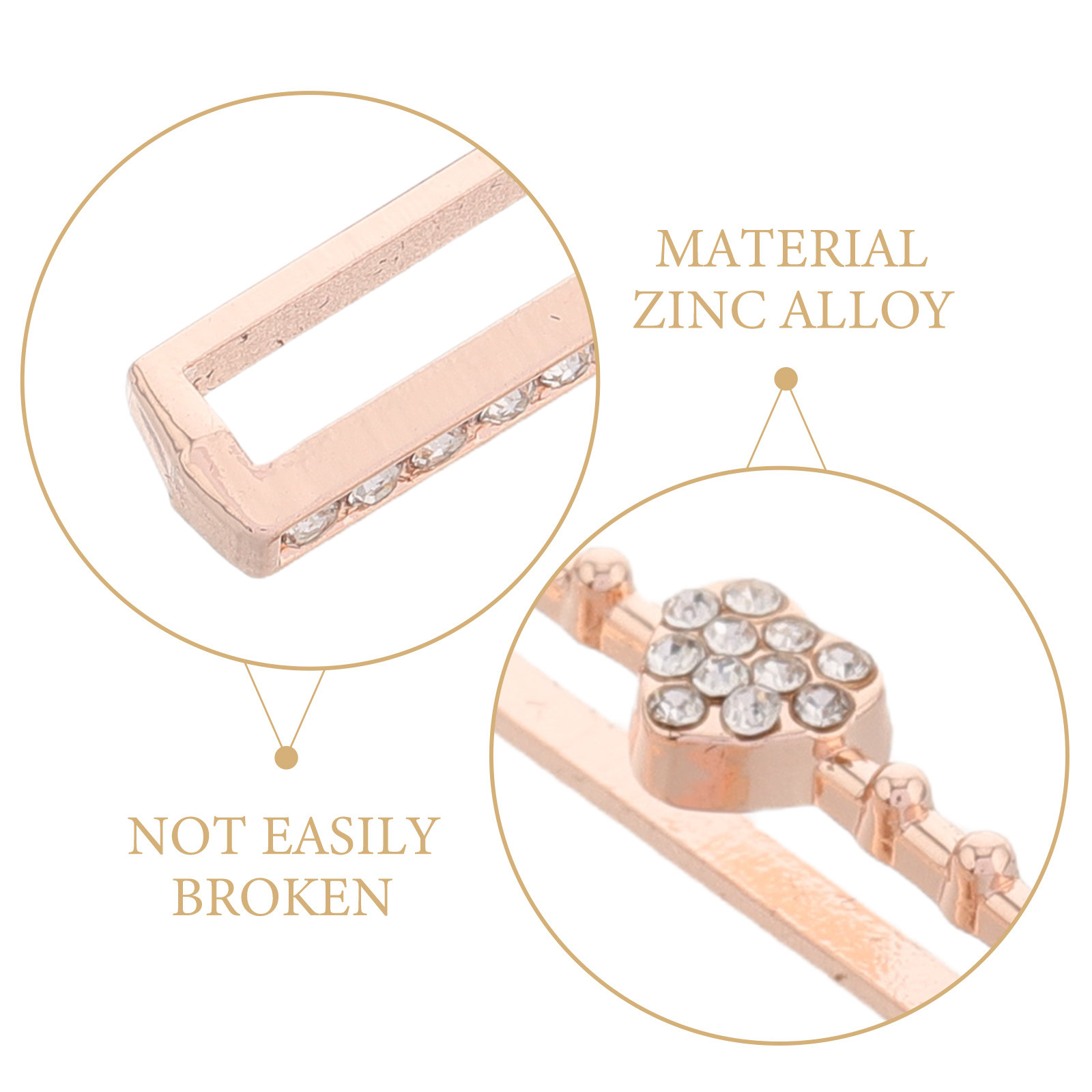 5Pcs Heart Design Watch Band D - Mesh Strap Metal บทวิจารณ์และราคา