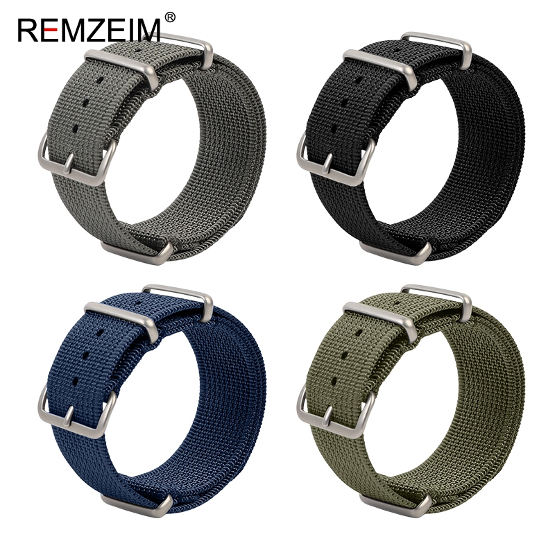 New Ribbed Nylon Watch Strap 1 - Canvas Strap Watch บทวิจารณ์และราคา