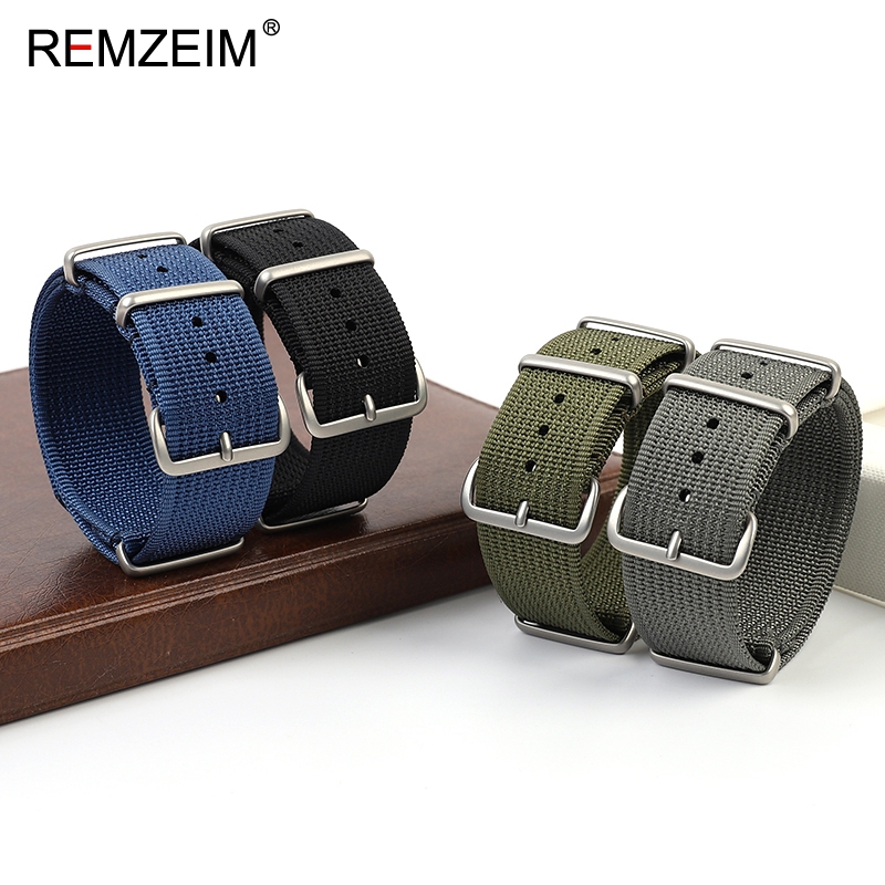 New Ribbed Nylon Watch Strap 1 - Canvas Strap Watch บทวิจารณ์และราคา