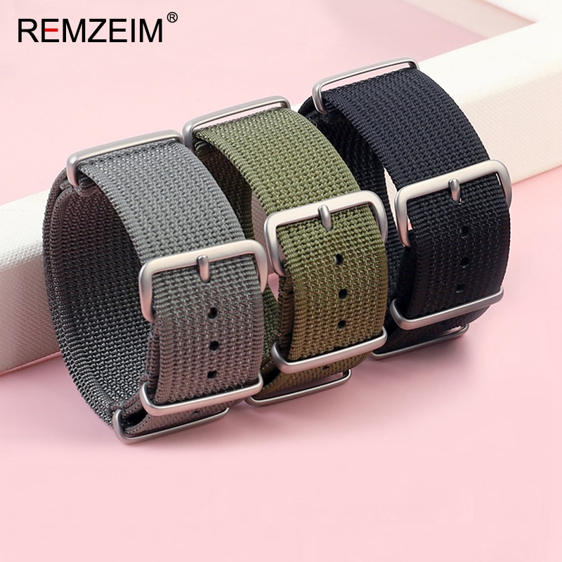 New Ribbed Nylon Watch Strap 1 - Canvas Strap Watch บทวิจารณ์และราคา