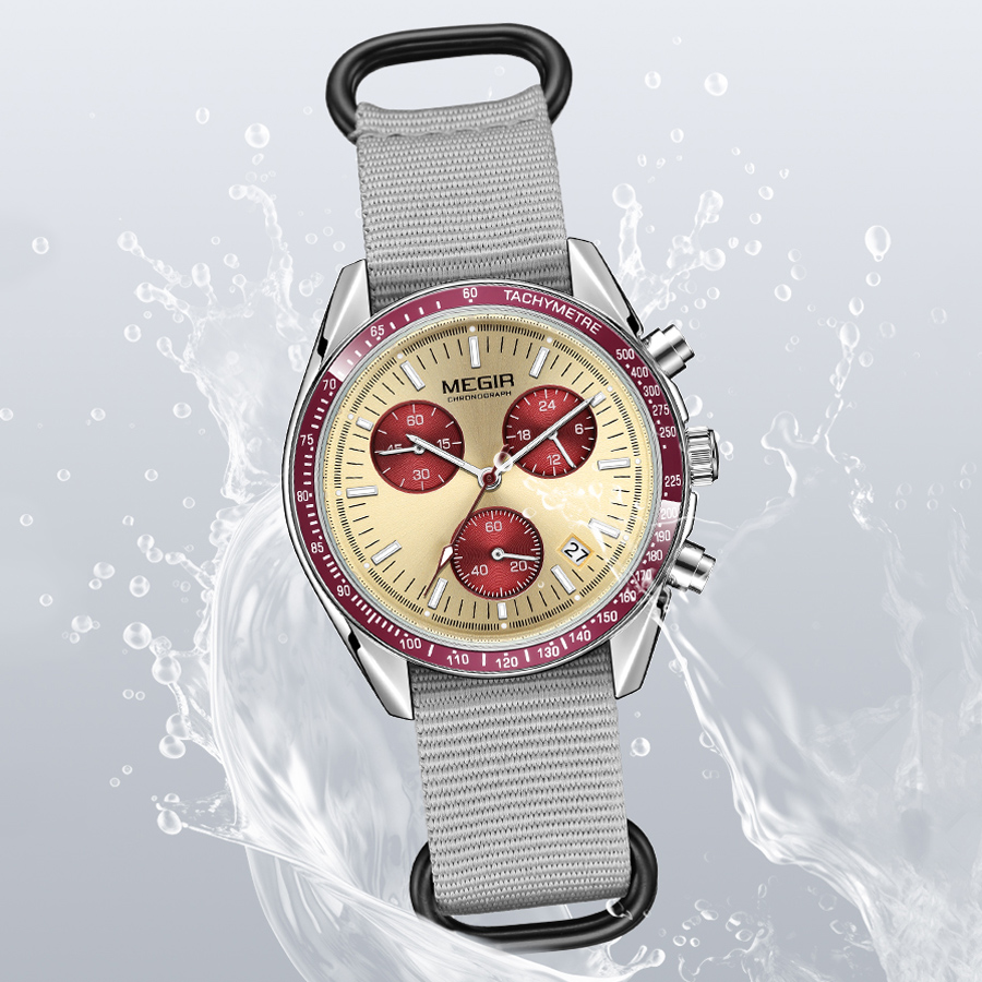 MEGIR New Luxury Men's Watches - Canvas Strap Watch บทวิจารณ์และราคา