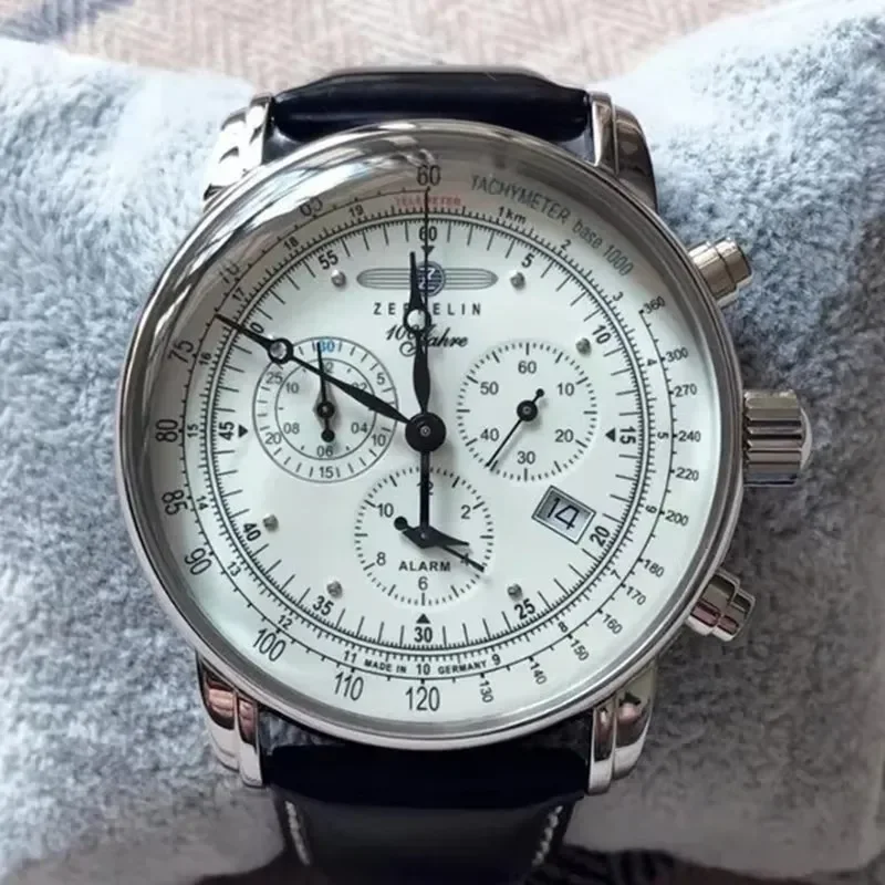 Zeppelin Airship Automatic Dat - Leather Watch Band Men บทวิจารณ์และราคา