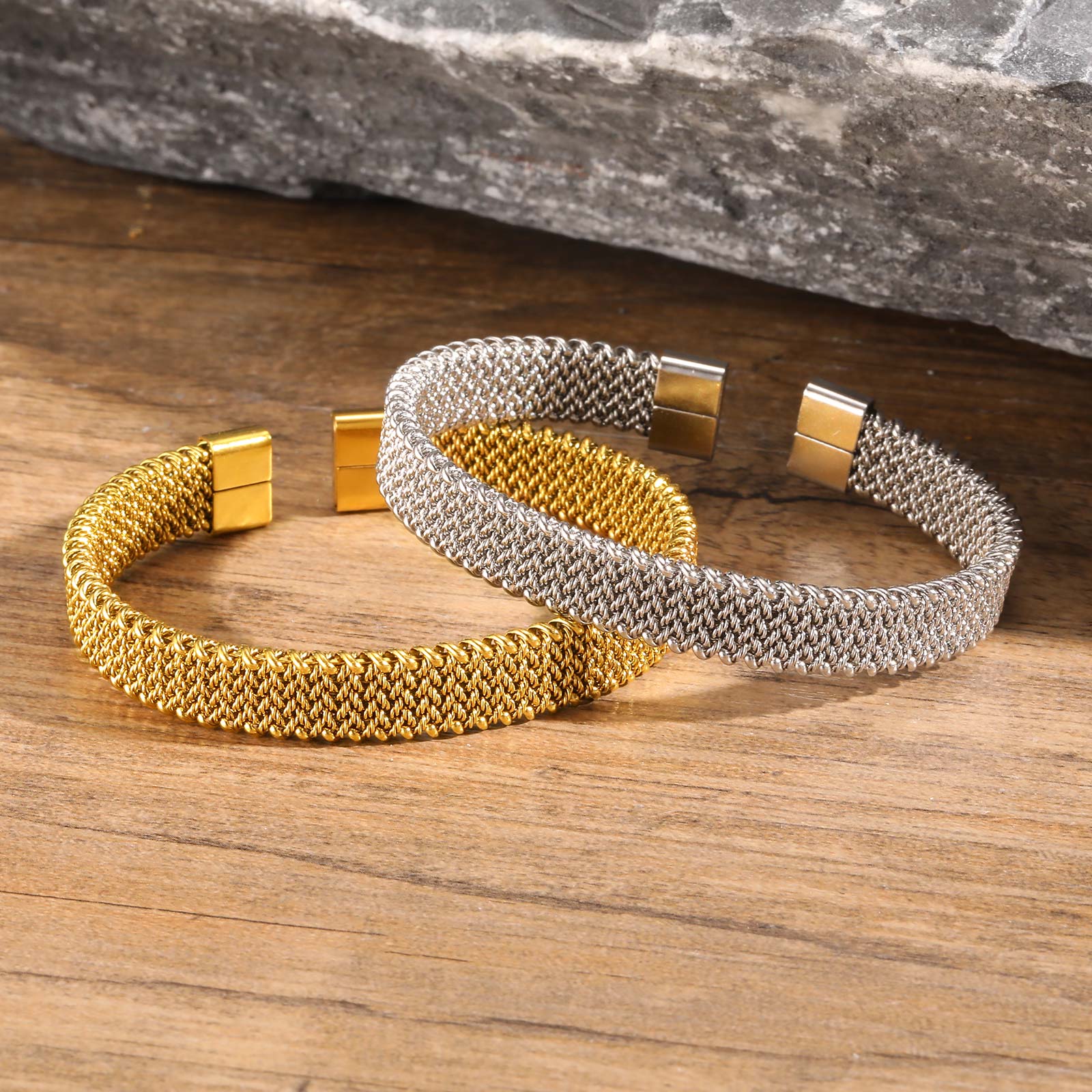 10mm Braided Stretch Strap Ope - Mesh Strap Metal บทวิจารณ์และราคา