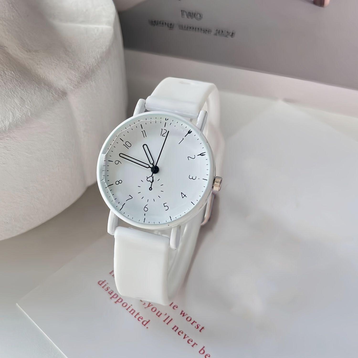 Fashion Arabic Dial Women Quar - Silicone Band Women บทวิจารณ์และราคา