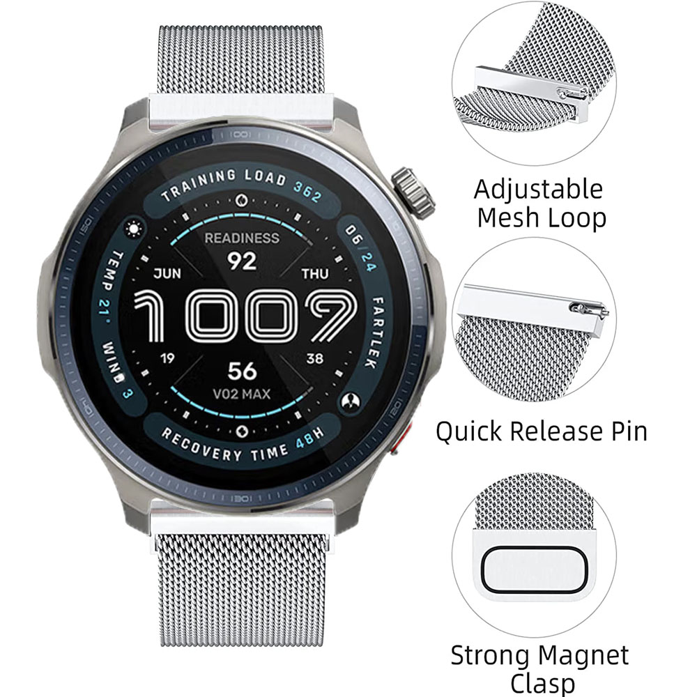20mm 22mm Milanese Loop Strap  - Milanese Loop Magnetic บทวิจารณ์และราคา