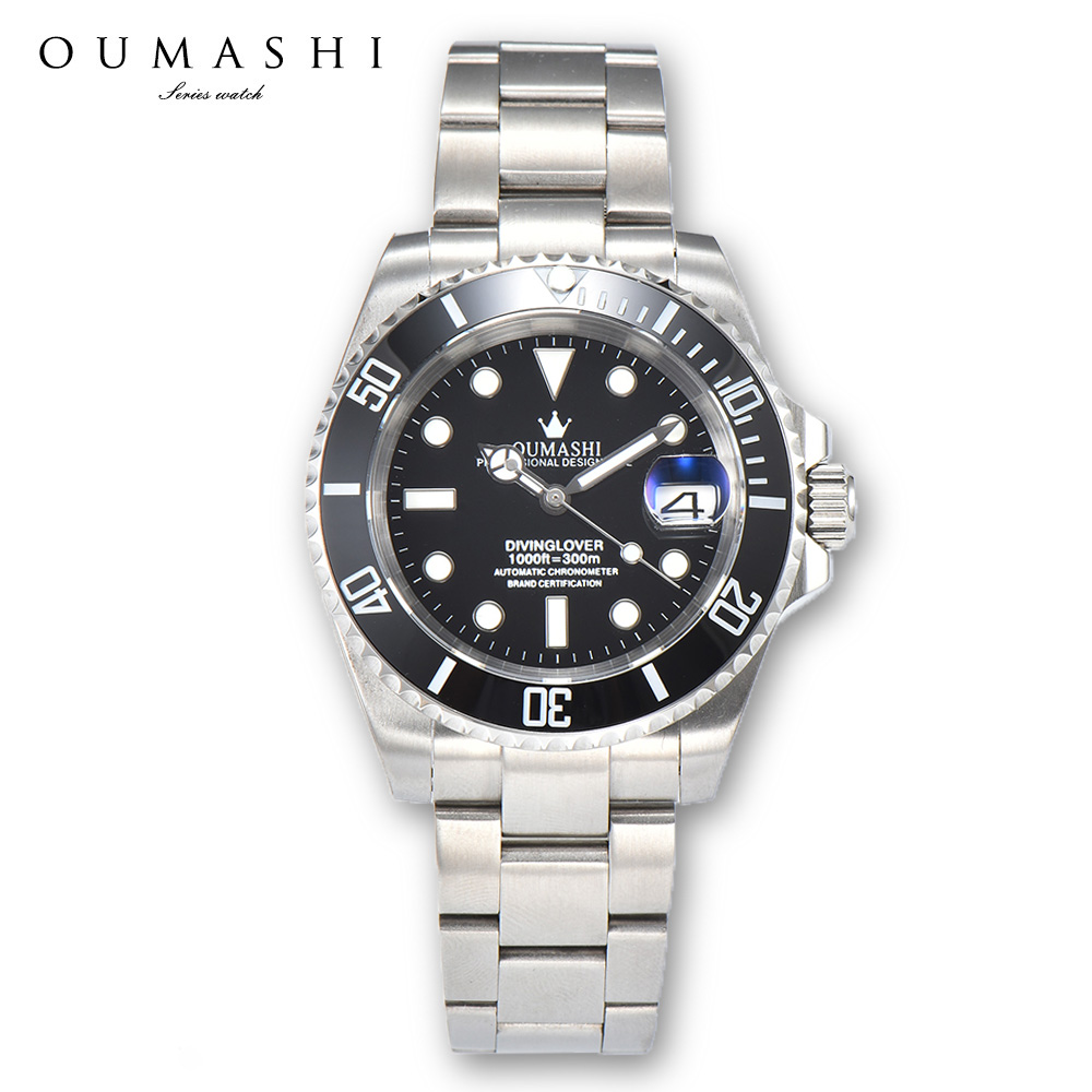 40mm watch Automatic mechanica - Stainless Bracelet Diver บทวิจารณ์และราคา