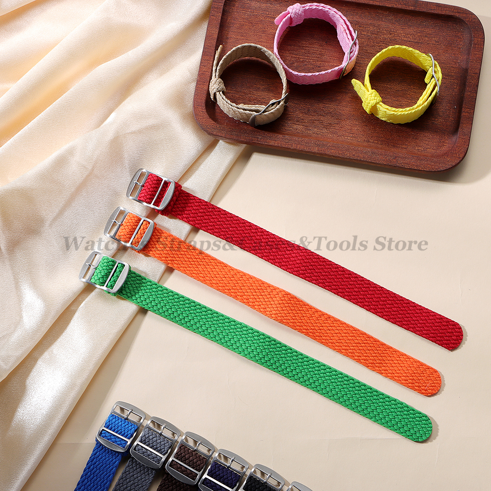 14mm 16mm 18mm 20mm 22mm Nylon - Perlon Strap Woven บทวิจารณ์และราคา