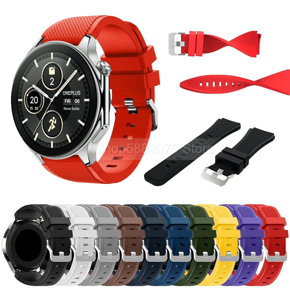 22mm Silicone Strap For OPPO W - Silicone Watch Band 22Mm บทวิจารณ์และราคา