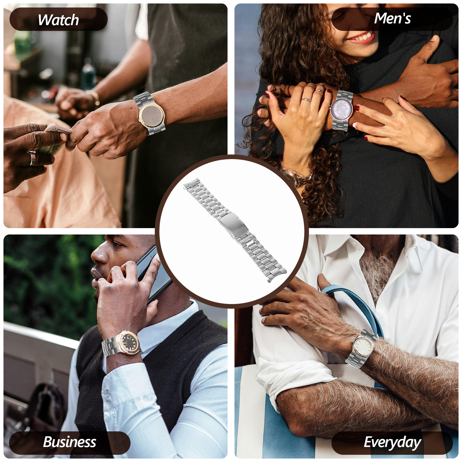 4Pcs Stainless Steel Watch Str - Curved Spring Bar บทวิจารณ์และราคา