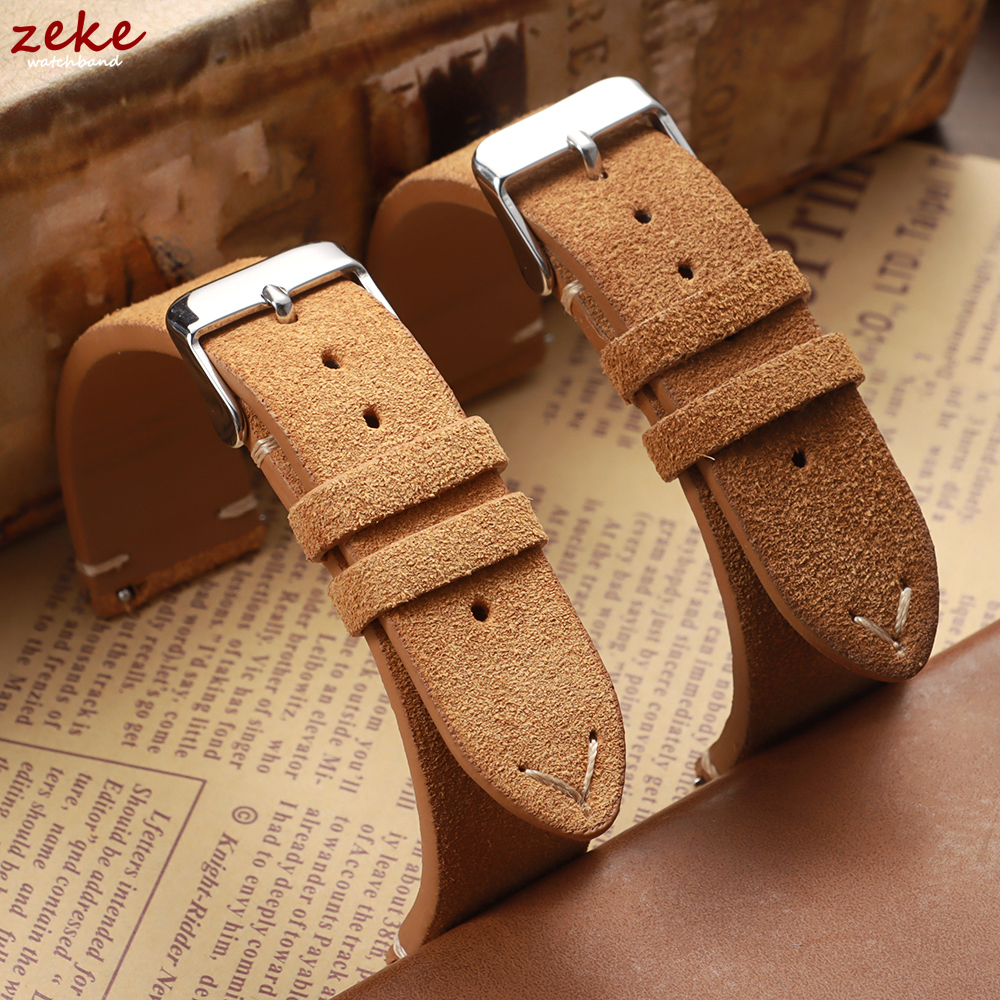 Vintage Soft Suede Leather Str - Suede Strap Watch บทวิจารณ์และราคา