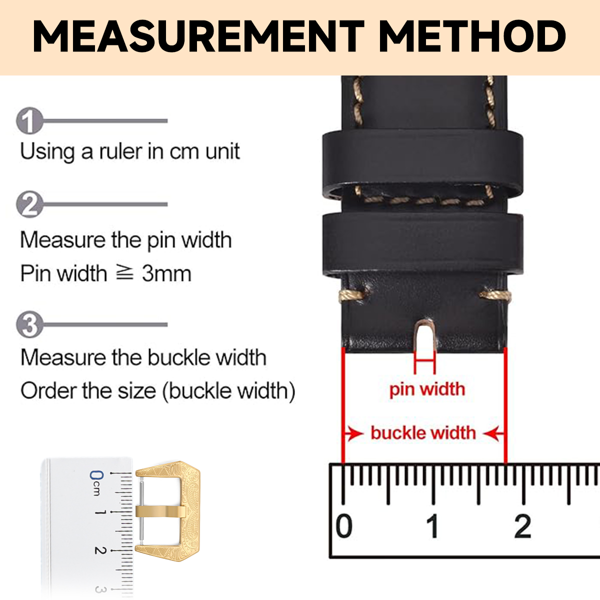 18mm 20mm 22mm Vintage Metal W - Leather Watch Band Men บทวิจารณ์และราคา