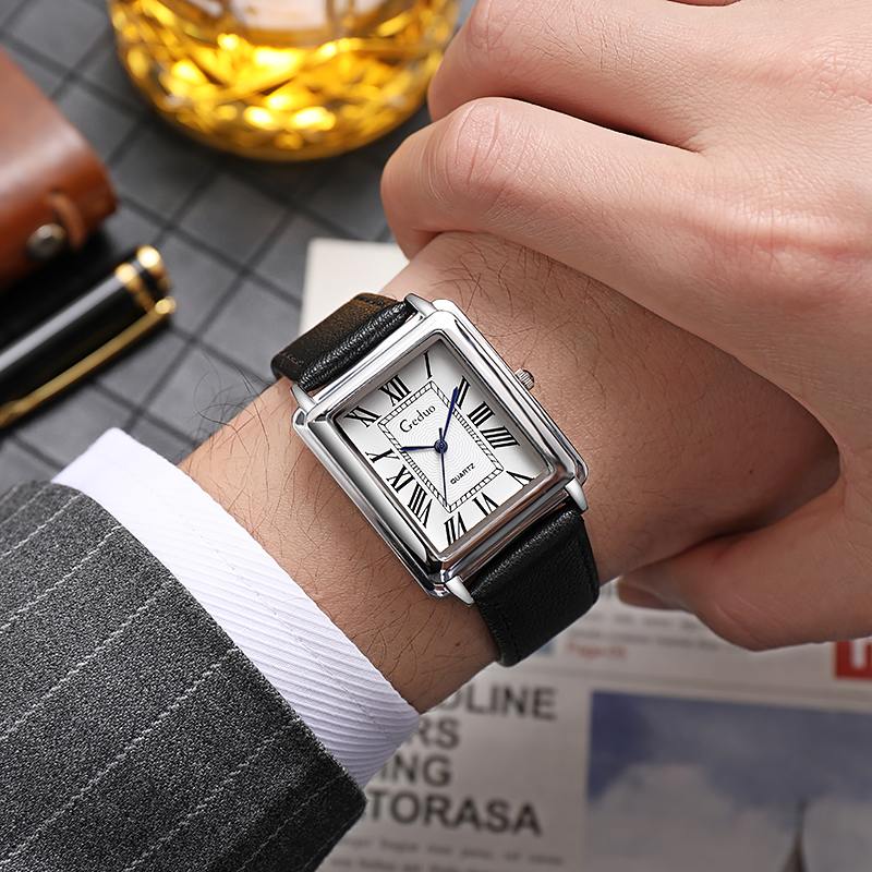 New Fashion Luxury Designer Re - Leather Watch Band Men บทวิจารณ์และราคา