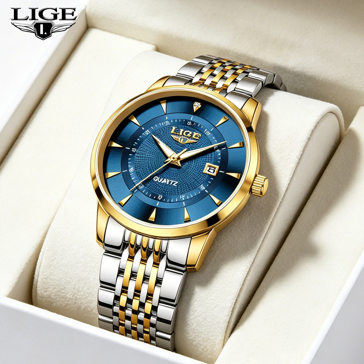 LIGE New 2025 Luxury Man Watch - Stainless Bracelet Diver บทวิจารณ์และราคา
