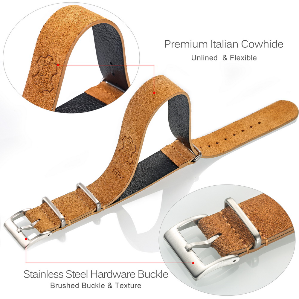 HEMSUT Genuine Leather Watch B - Tropic Strap Vintage บทวิจารณ์และราคา