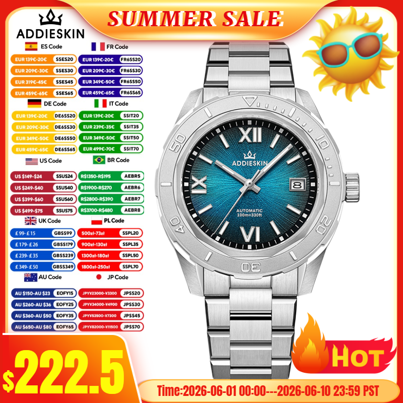 AddiesKin reloj hombre K002 Wa - Stainless Bracelet Diver บทวิจารณ์และราคา