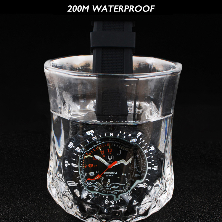 Hnlgnox Mens Pilot Watches Spo - Rubber Strap Diver บทวิจารณ์และราคา