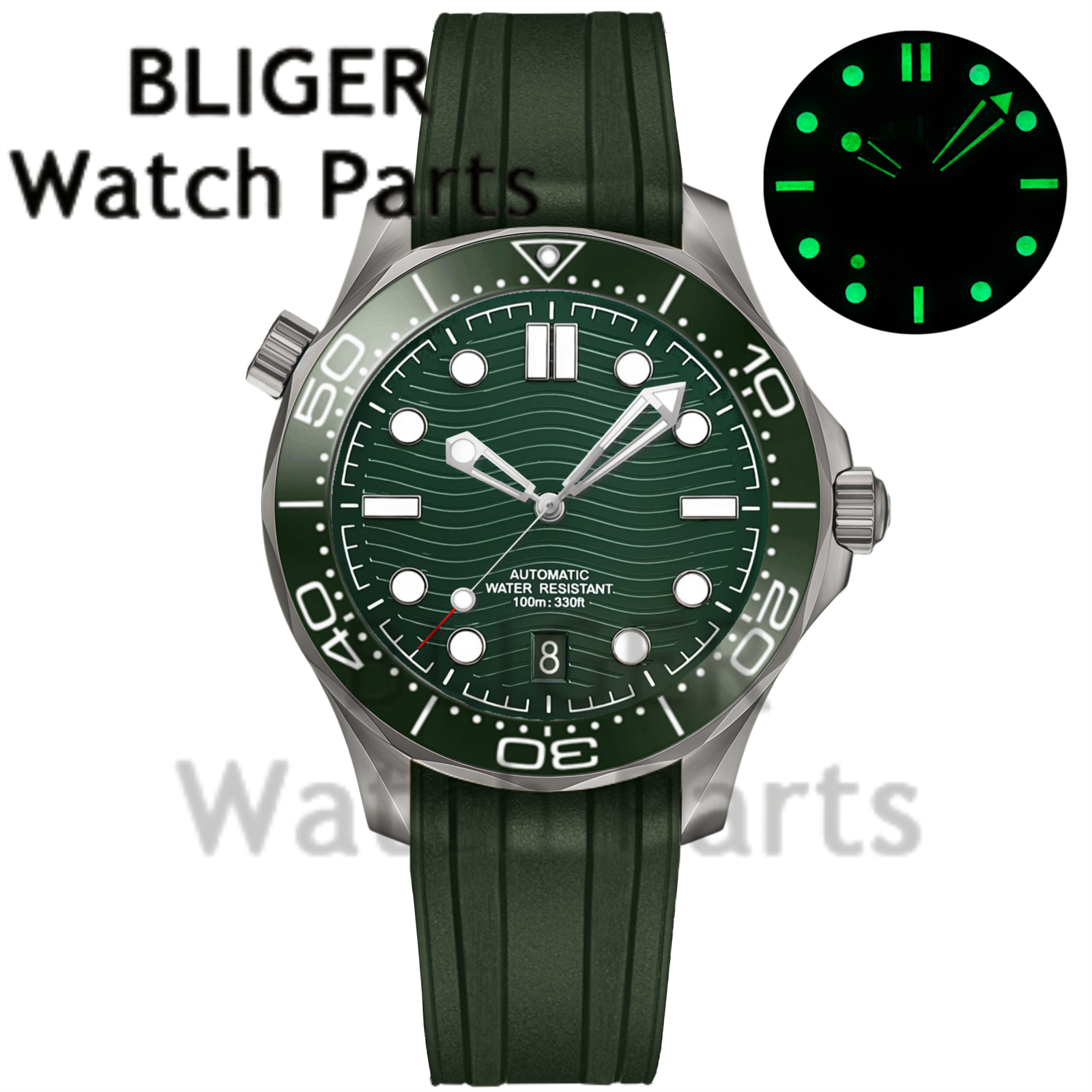Customizable DIY 41mm Titanium - Stainless Bracelet Diver บทวิจารณ์และราคา