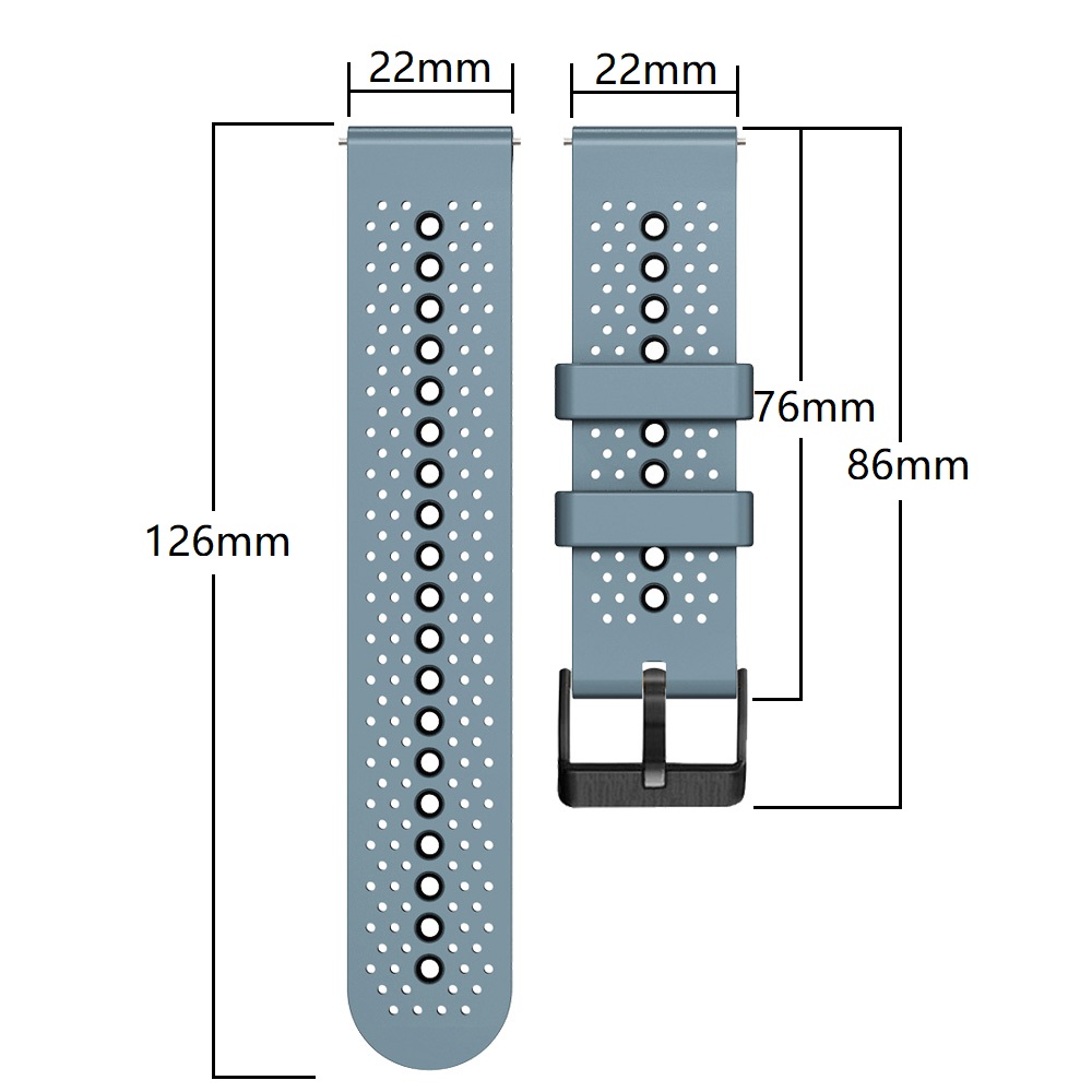 22mm Silicone Band For COROS P - Silicone Watch Band 22Mm บทวิจารณ์และราคา