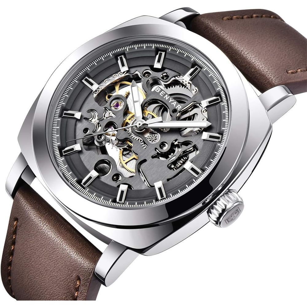 Men's 45mm Automatic Mechanica - Canvas Strap Watch บทวิจารณ์และราคา