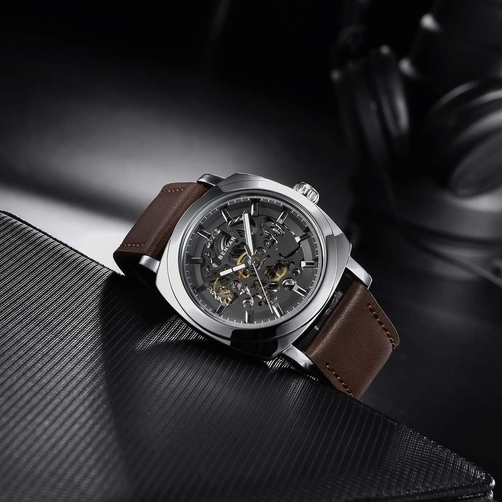 Men's 45mm Automatic Mechanica - Canvas Strap Watch บทวิจารณ์และราคา