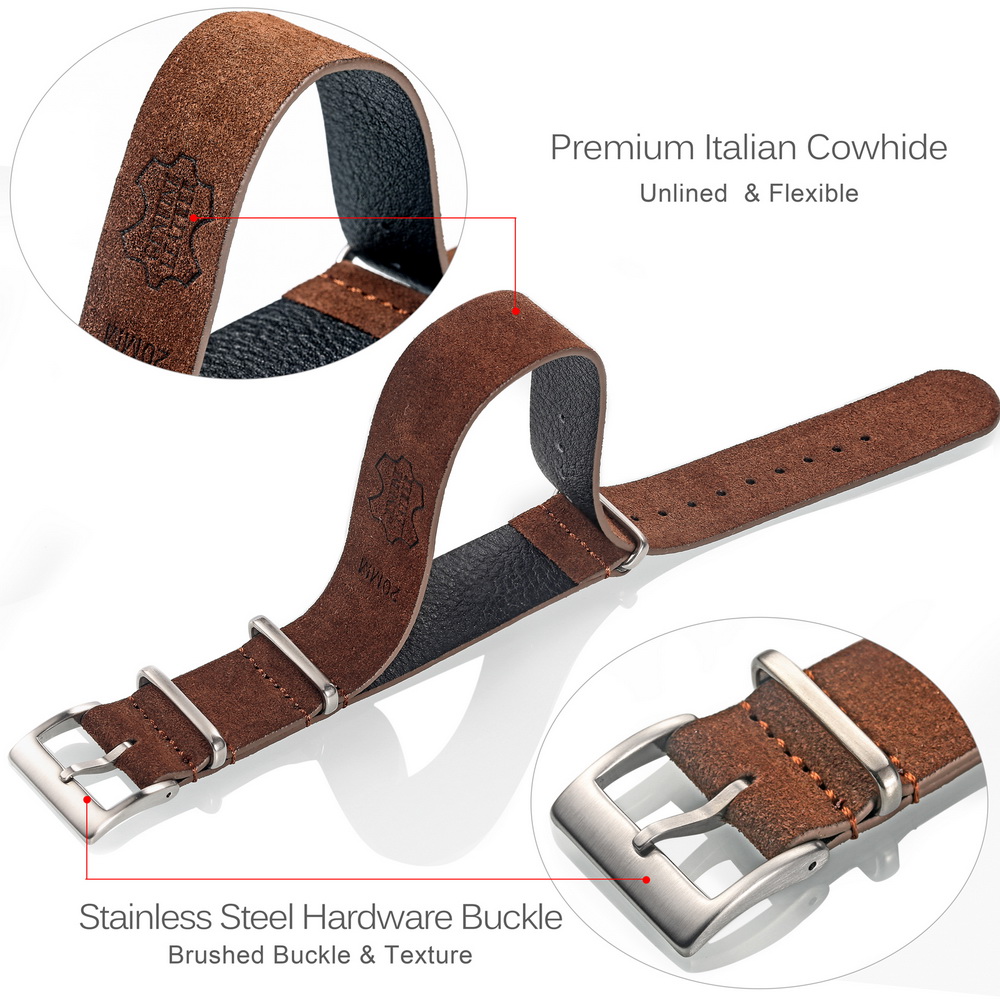 HEMSUT Genuine Leather Watch B - Tropic Strap Vintage บทวิจารณ์และราคา