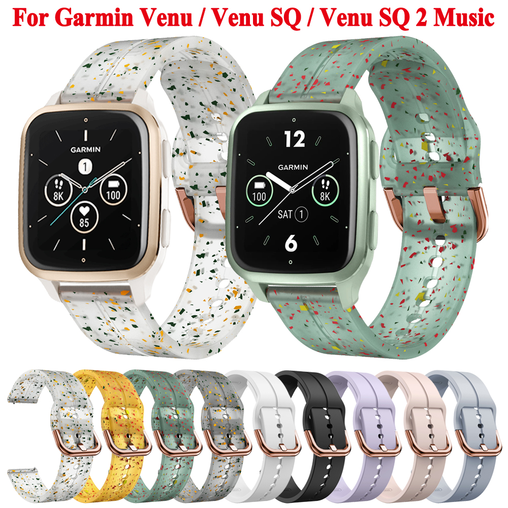 Watchband 20mm For Garmin Venu - Silicone Watch Band 22Mm บทวิจารณ์และราคา