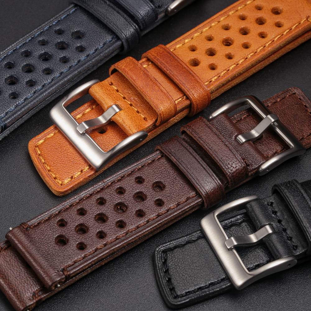 Hemsut Genuine Leather Watch B - Leather Strap Quick Release บทวิจารณ์และราคา