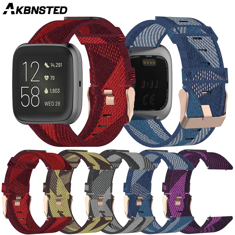 AKBNSTED 22MM Camouflage Nylon - Canvas Strap Watch บทวิจารณ์และราคา