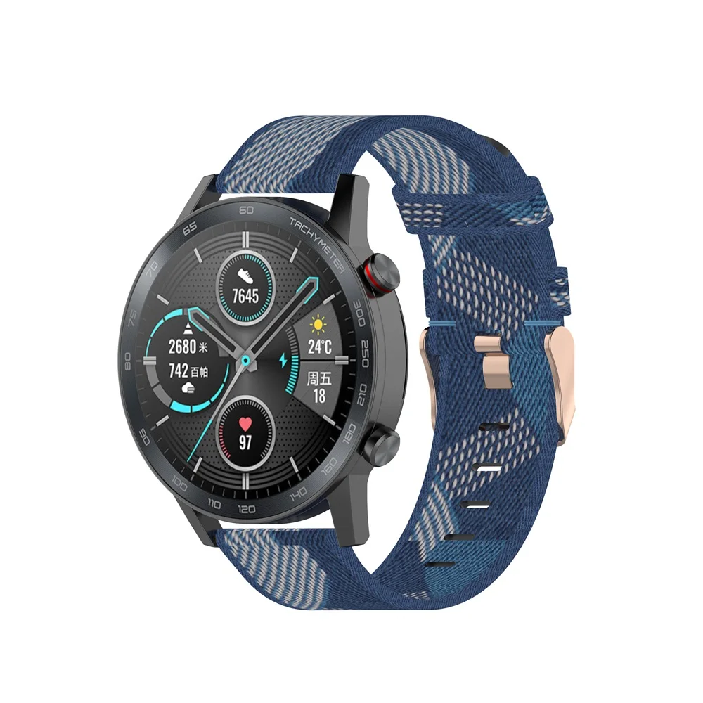 AKBNSTED 22MM Camouflage Nylon - Canvas Strap Watch บทวิจารณ์และราคา