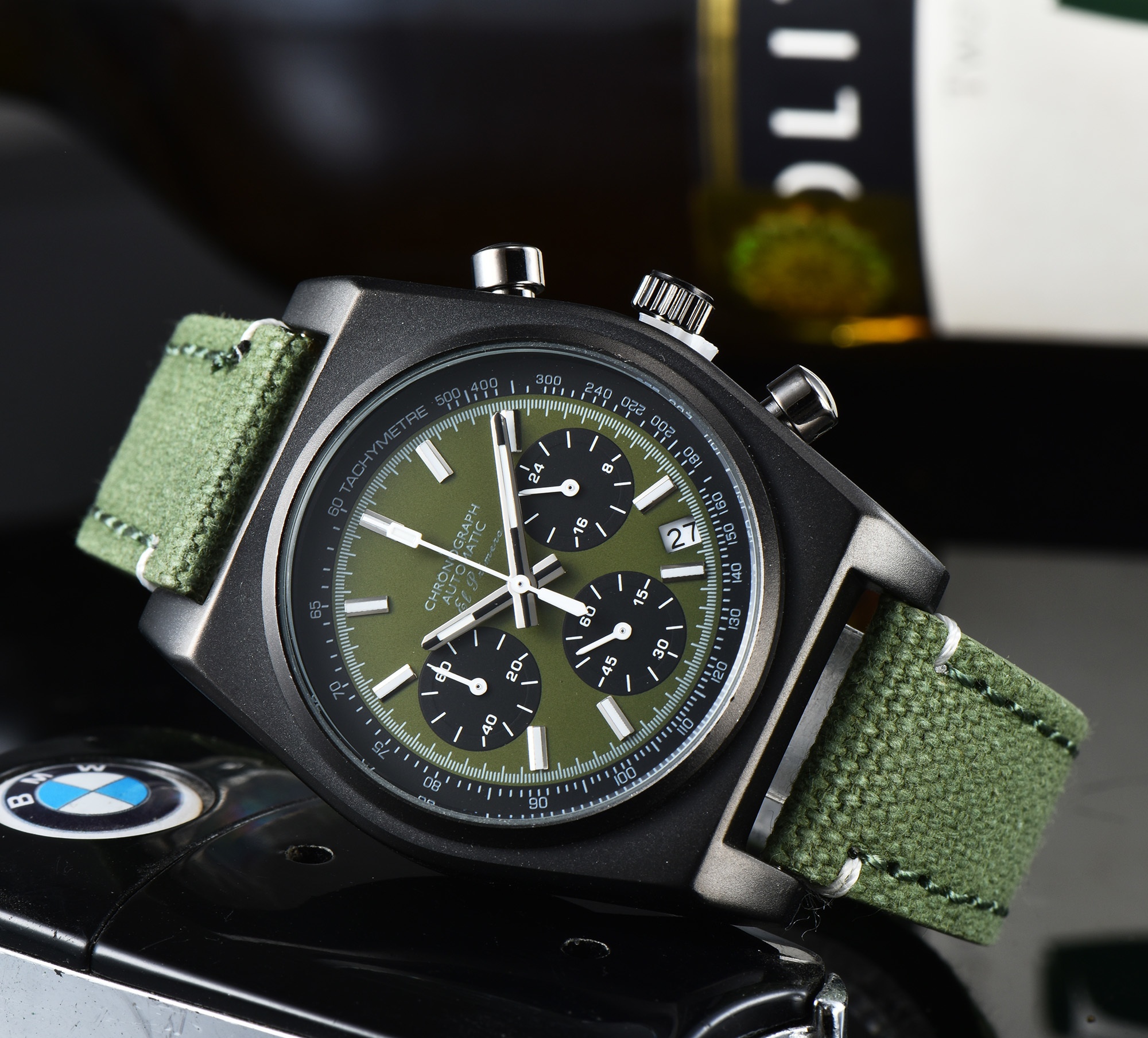 Hot Sale El Primero Style Chro - Canvas Strap Watch บทวิจารณ์และราคา