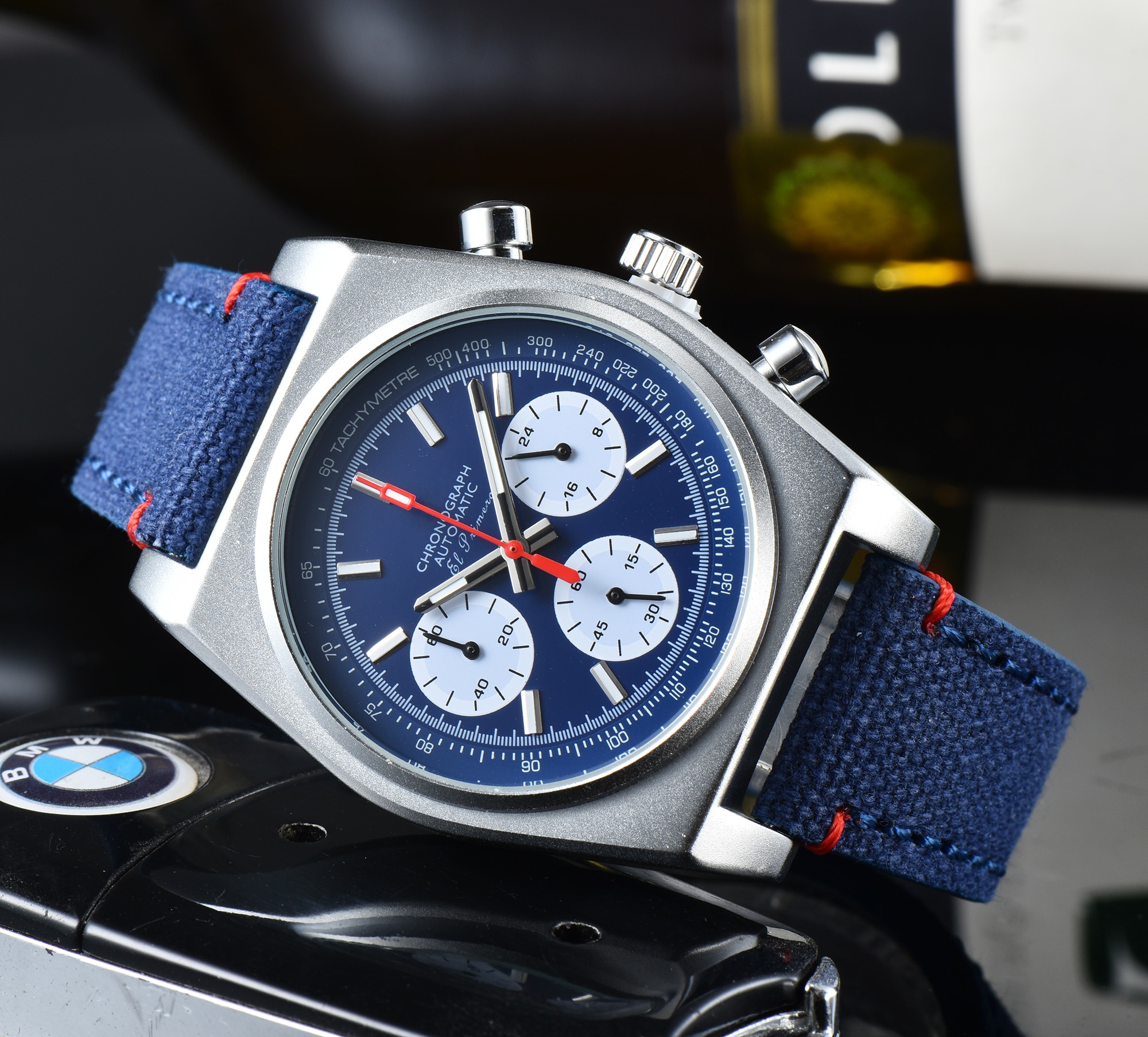 Hot Sale El Primero Style Chro - Canvas Strap Watch บทวิจารณ์และราคา
