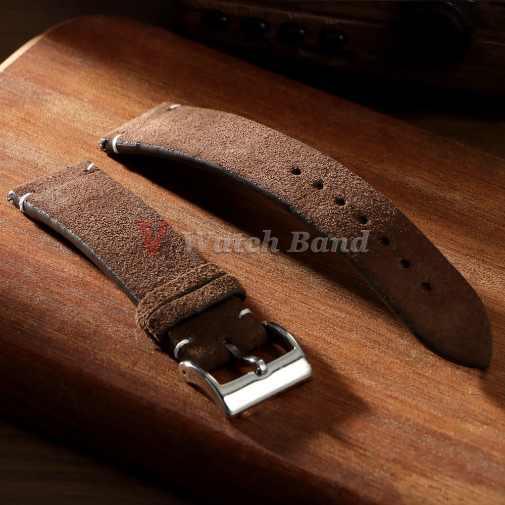 20mm 22mm High Quality Suede C - Suede Strap Watch บทวิจารณ์และราคา