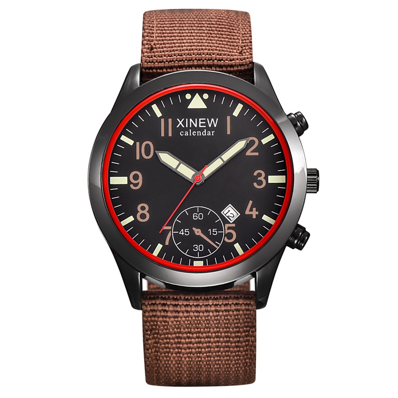2020 XINEW Watches Men Fashion - Canvas Strap Watch บทวิจารณ์และราคา